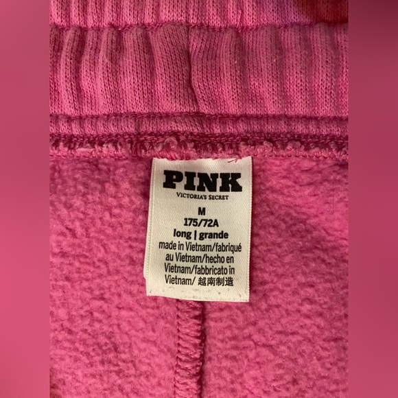 Victoria's Secret PINK & White drawstring sweats - Picture 2 of 6